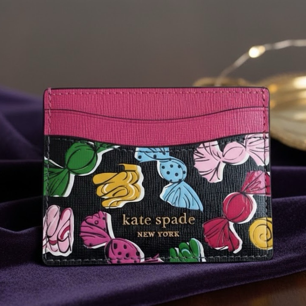 Rare Kate Spade Morgan Assorted Candies Novelty Embossed Cardholder NWOT